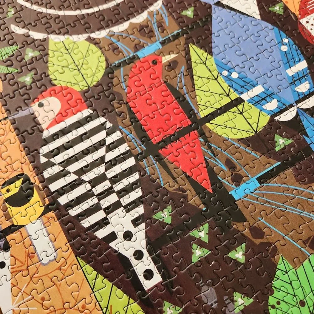 Charley Harper 1000 Piece Jigsaw Puzzle Birducopia Birds Jigsaw Puzzle Bird Blue
